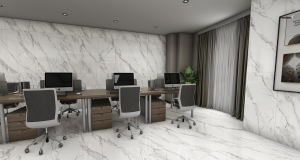 Gạch 60x120 Ấn Độ Carrara Ice (Bóng)