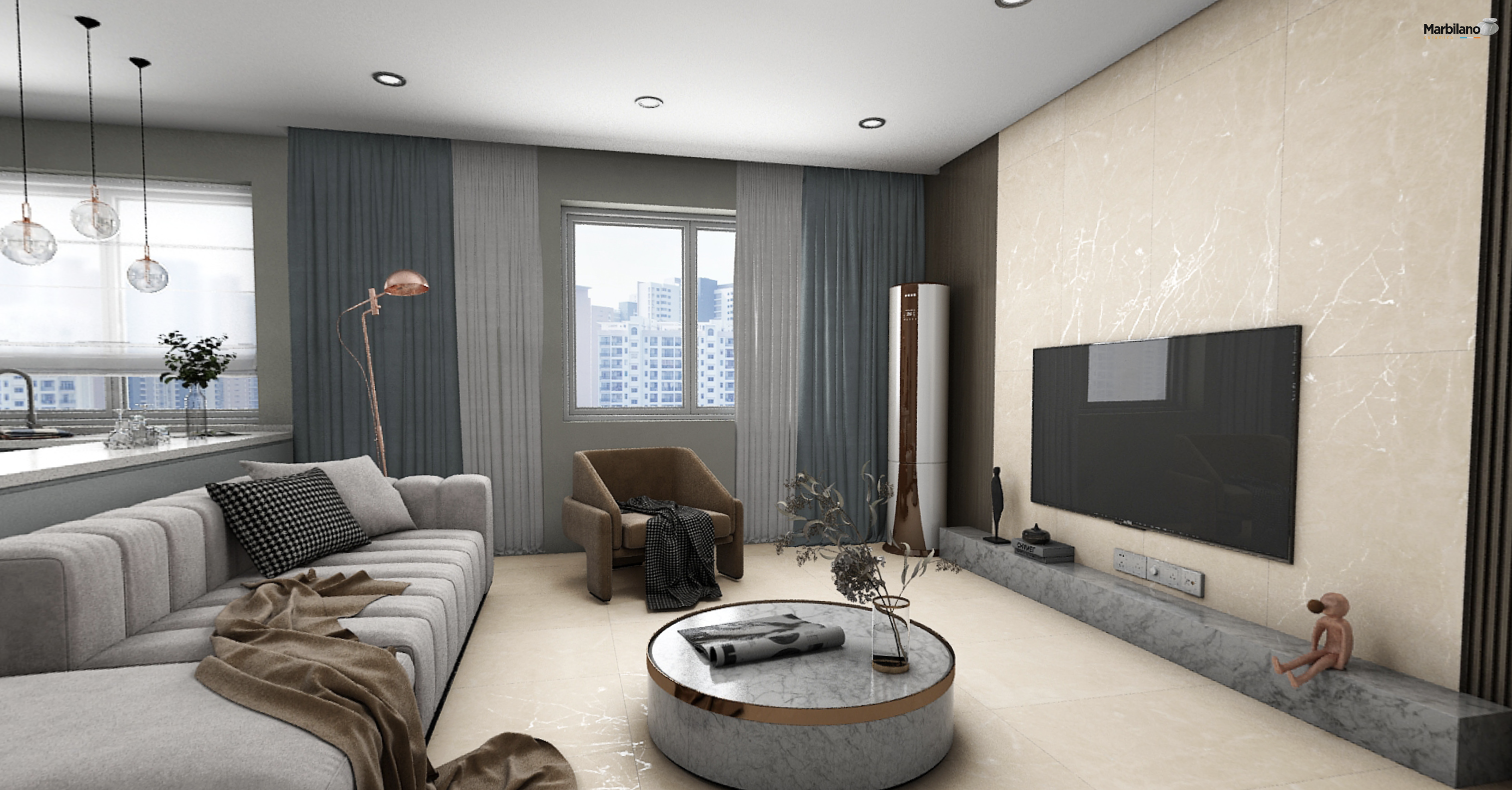 Gạch 60x120 Ấn Độ 12214R (Matt Carving)