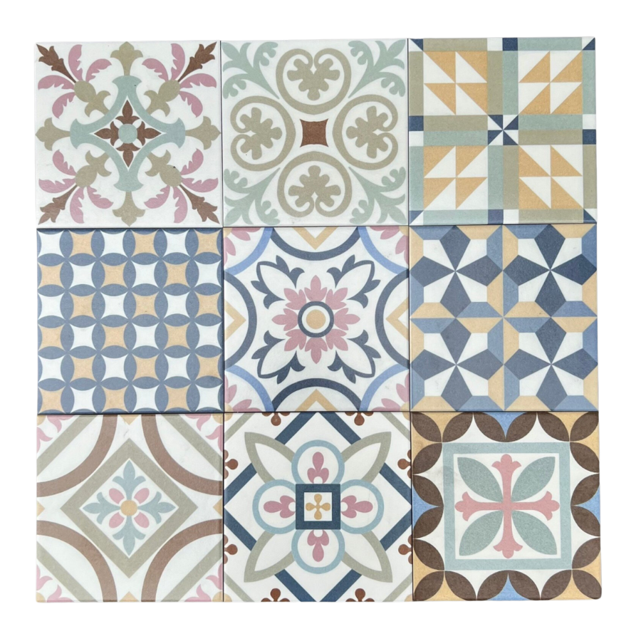 Gạch bông 20x20 men matt DC22